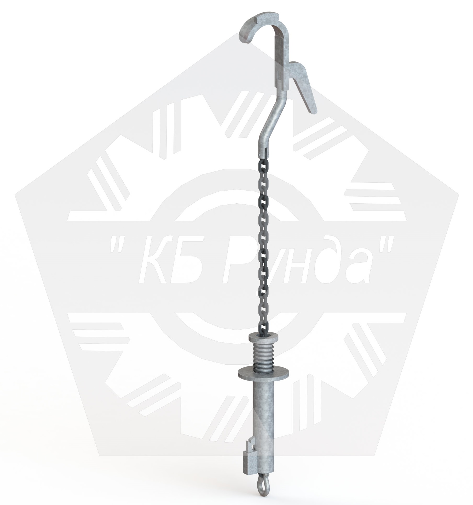 Троллей трубчатого пути с бугельным отцепом КР-ФПТ-ССМ5