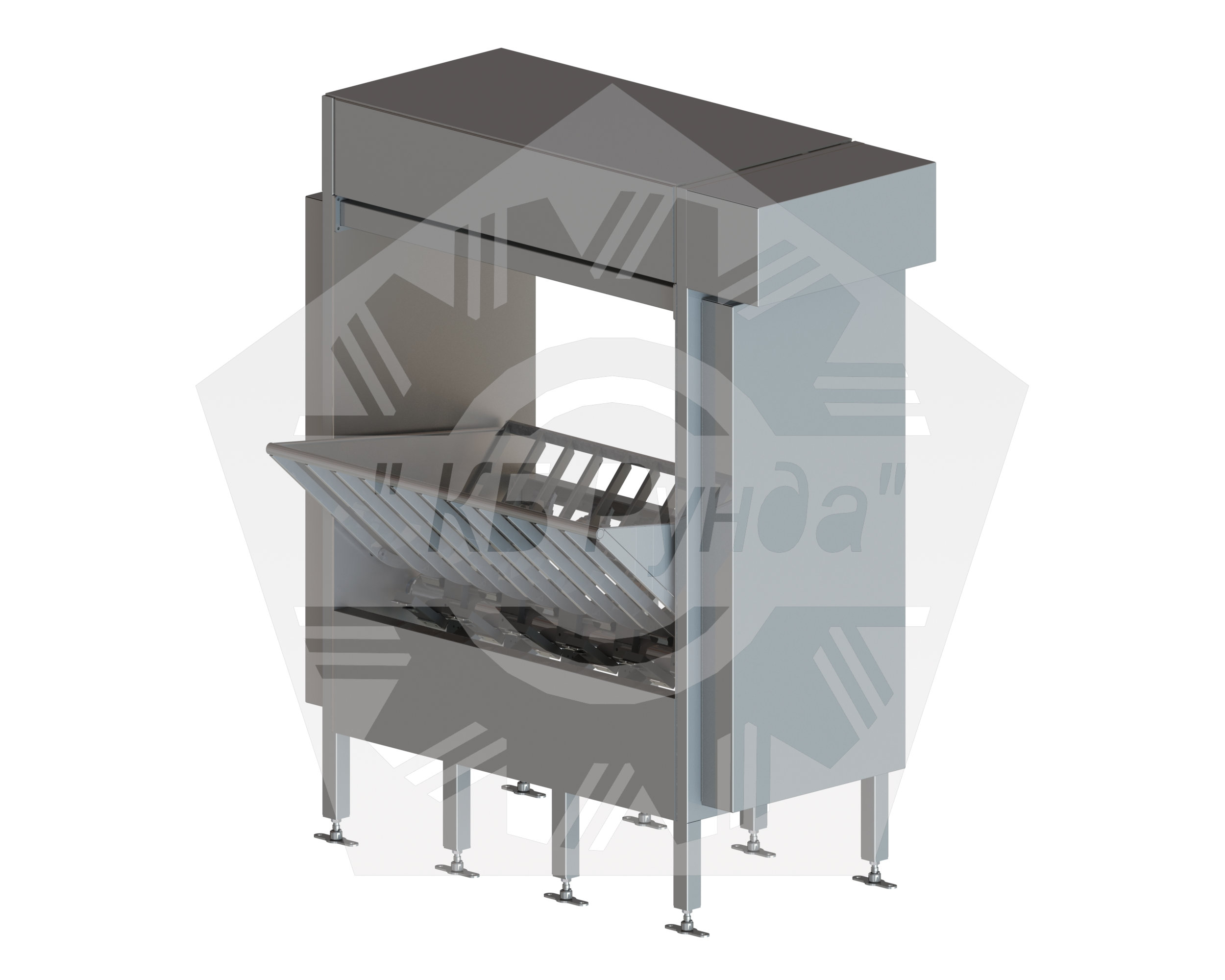 Скребмашина двухваловая КР-ФЧС
