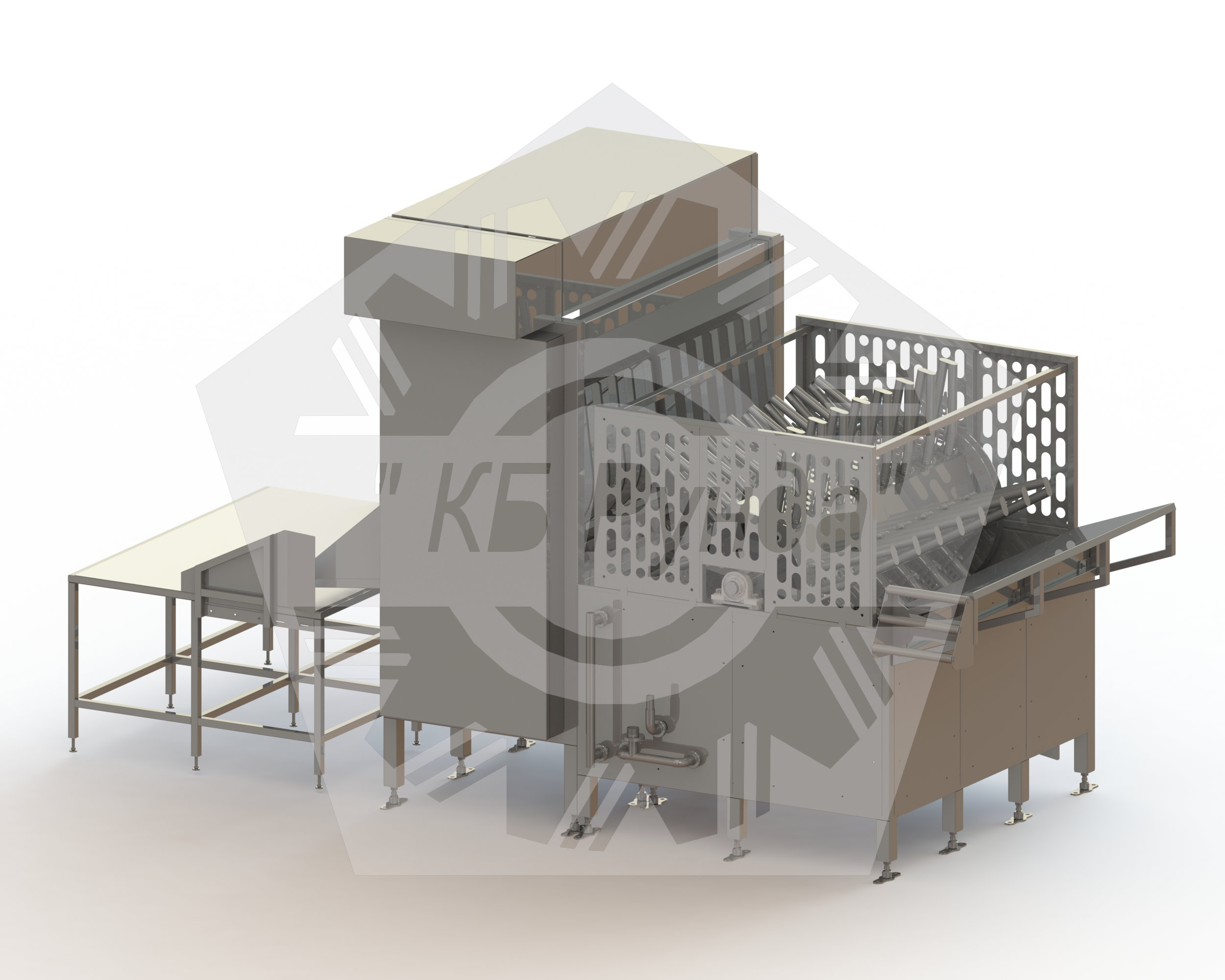 Скребмашина с чаном шпарильным КР-ФЧШС-СЧ
